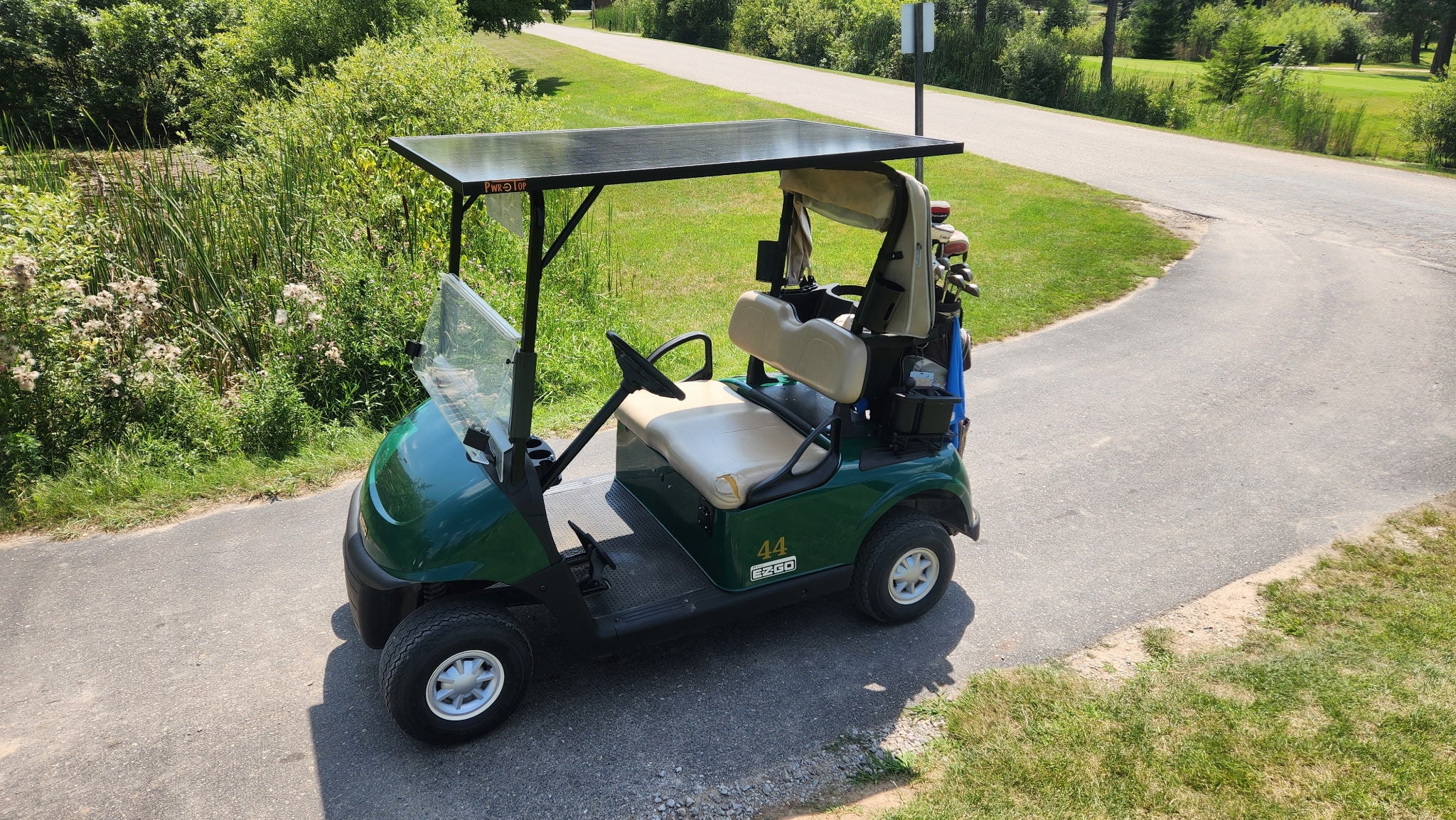 Solar Powered Golf Cart Roof