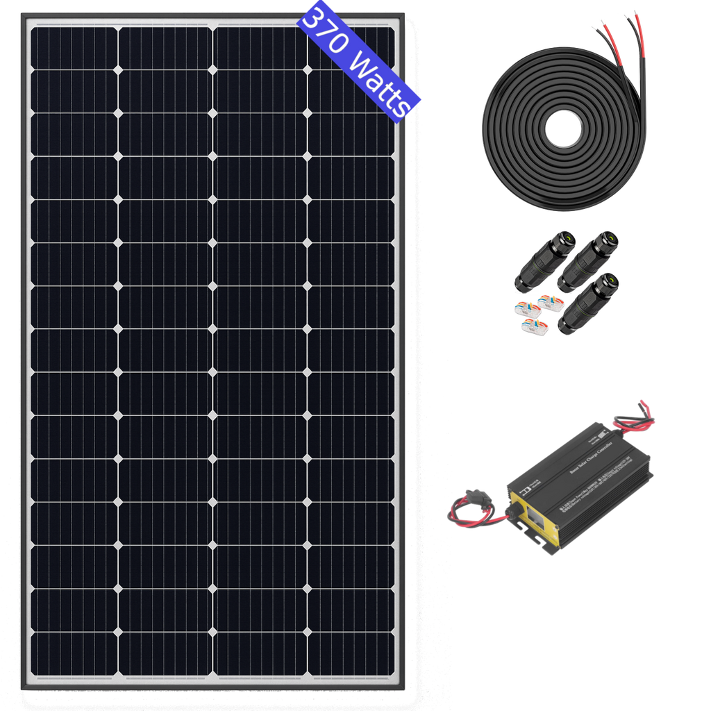 370 Watt Solar Panel Golf Cart Roof Kit