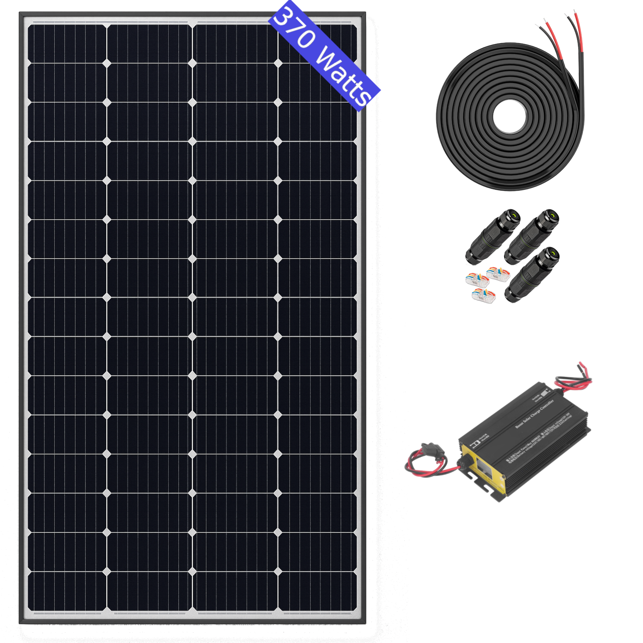 370 Watt Solar Panel Golf Cart Roof Kit