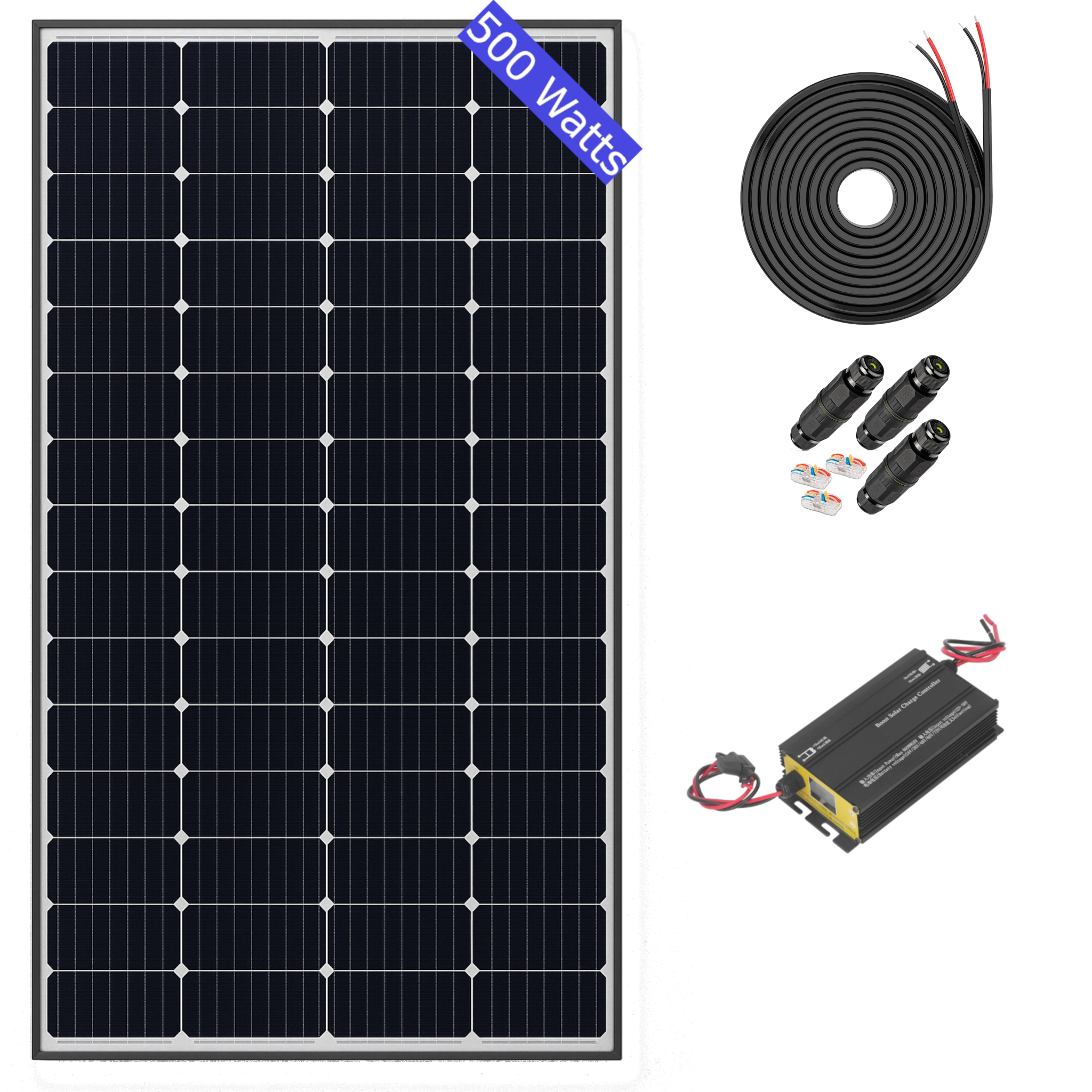 500 Watt Solar Panel Golf Cart Roof Kit